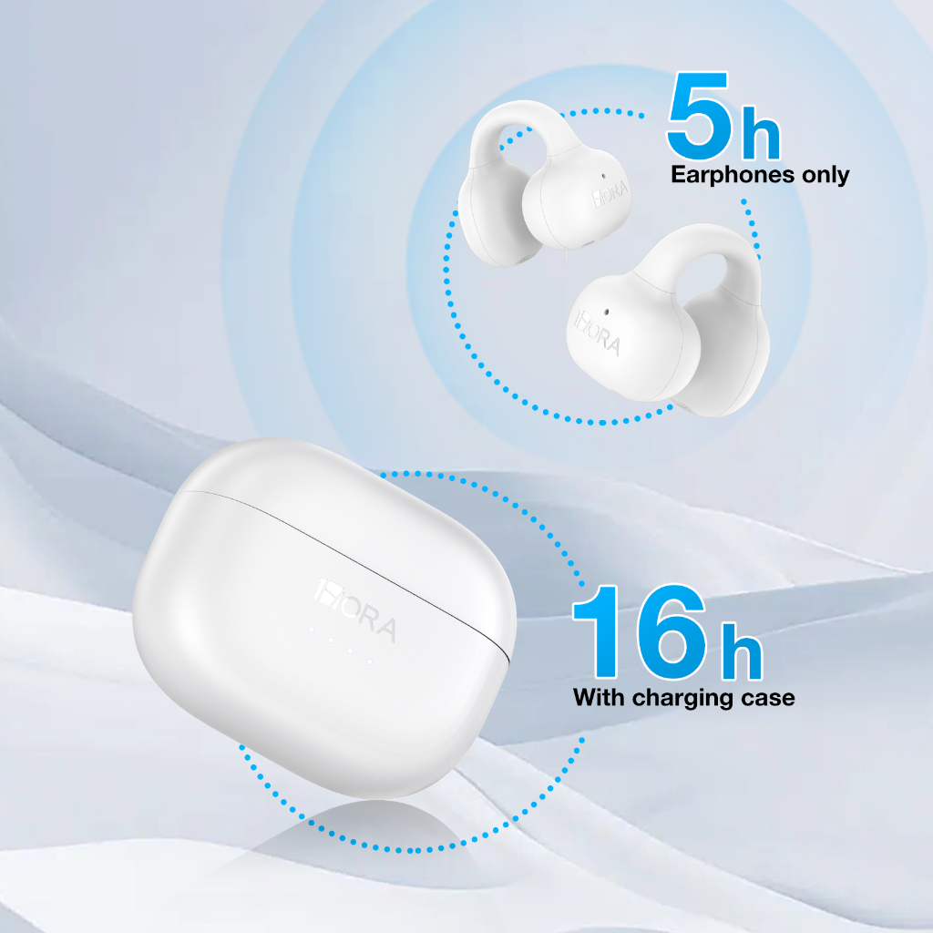 1Hora AUT210 Wireless Clip Ear Earbuds