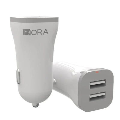 1Hora GAR128 2.4A 12W Dual USB Car Charger
