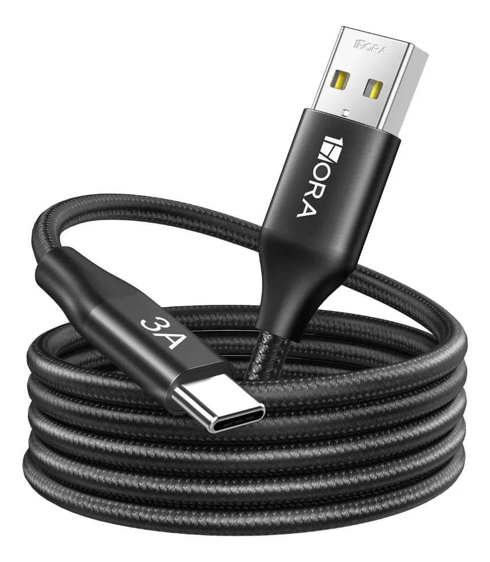 1Hora CAB264 Braided USB-A to USB Type-C Cable 2m