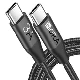 1HORA V8 Series 3A High Density Braided Data Cable TYPE C TO C - View 1 | TechAndExperts