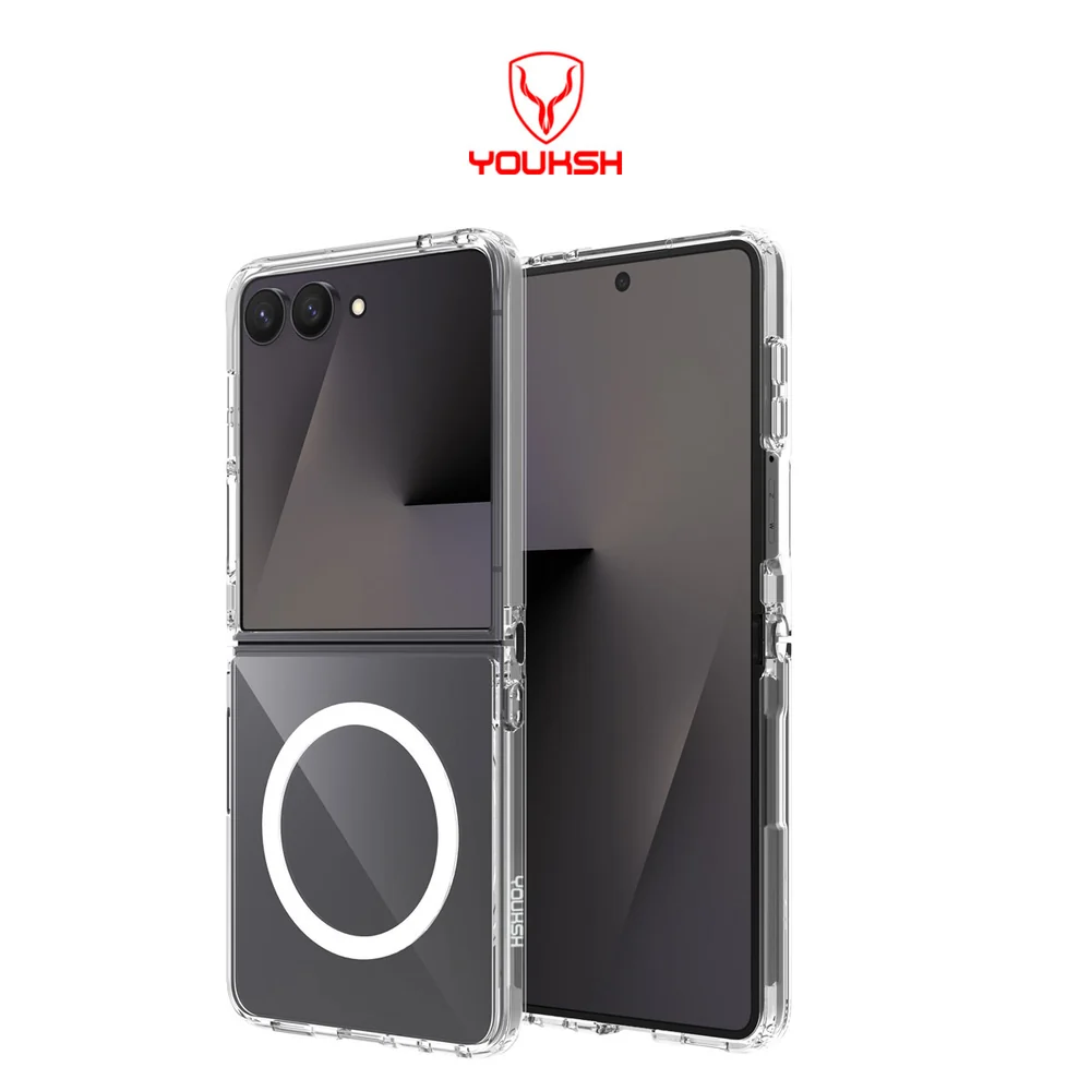 YOUKSH Samsung Galaxy Z Flip 8 Transparent MagSafe Case