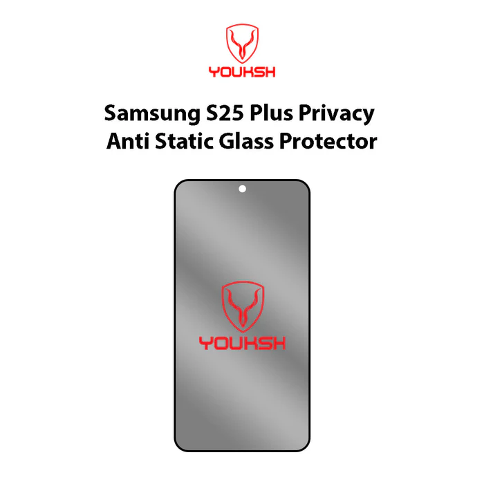 Youksh S25 Plus Privacy Anti-Static Glass Protector