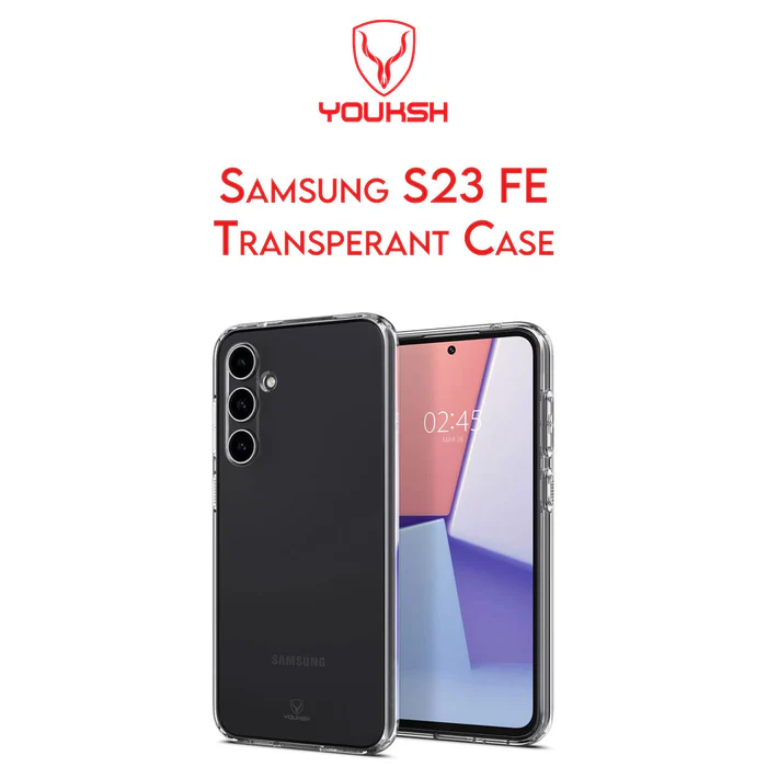 Youksh Samsung Galaxy S23FE Transparent Shock Proof Case