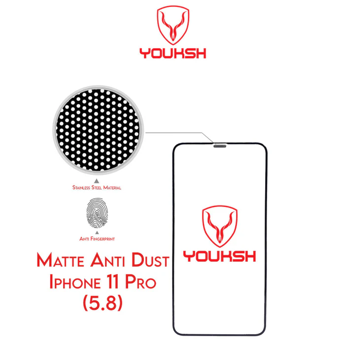 Youksh iPhone 11 Pro Matte Glass Protector