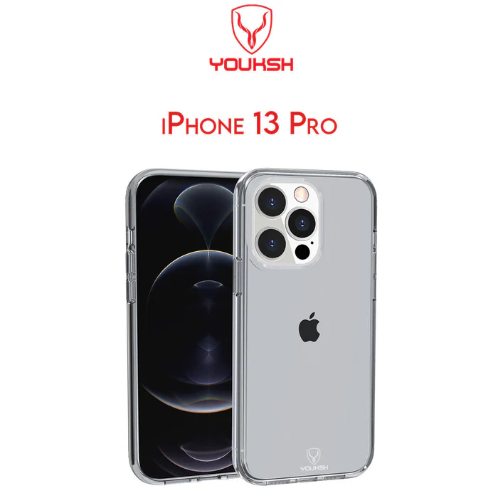 Youksh iPhone 13 Pro (6.1) Transparent Shock Proof Case
