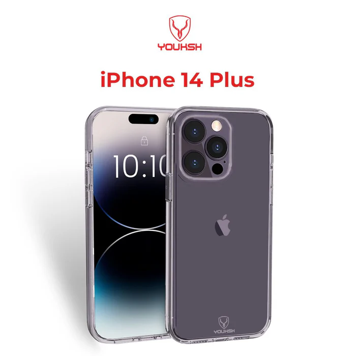 Youksh iPhone 14 Plus (6.7) Transparent Shock Proof Case