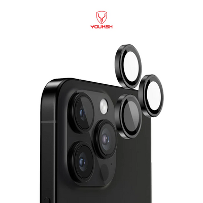Youksh iPhone 16 Pro Max/16 Pro Camera Ring Glass Protector