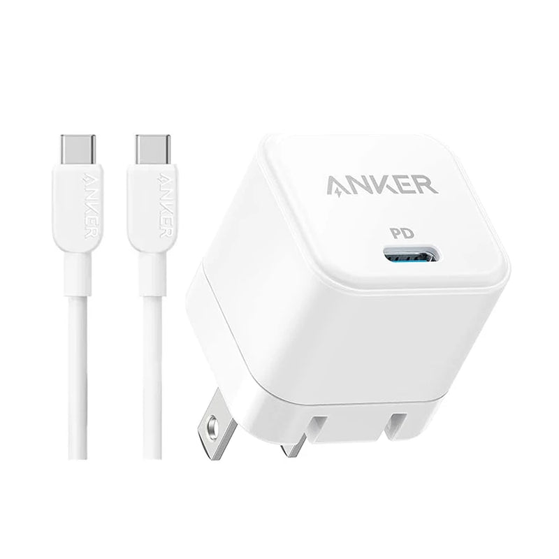 Anker Cube 20w Charger with Type-C to Type-C Cable White – B2149