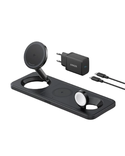 Anker Foldable 3-in-1 Wireless Charging Station Qi2 Certified – A25m1