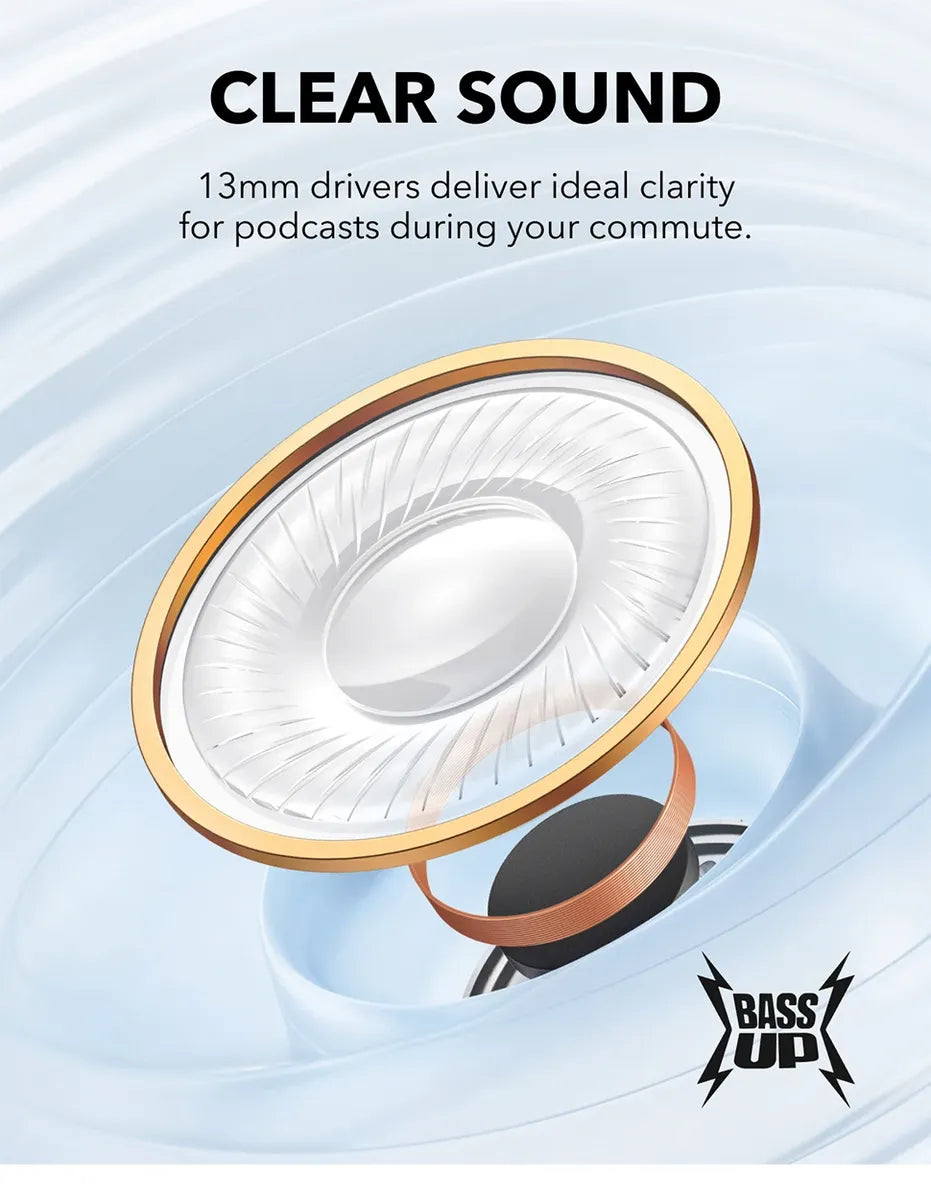 Anker Soundcore K20i Semi-in-Ear Earbuds with Bluetooth 5.3 & Upto 36 Hours Playtime