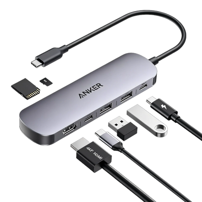 Anker USB C Hub 7-in-1 Multi-Port USB Adapter – A83D2