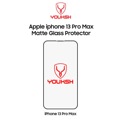 Youksh iPhone 13 Pro Max Matte Glass Screen Protector