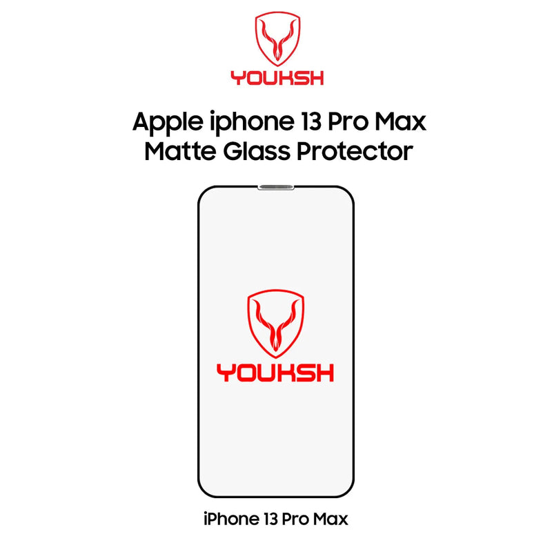 Youksh iPhone 13 Pro Max Matte Glass Screen Protector