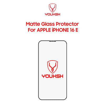 Youksh iPhone 16e Matte Glass Screen Protector