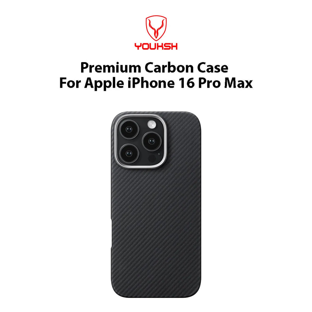 Youksh iPhone 15 Pro Max Carbon Fiber Case