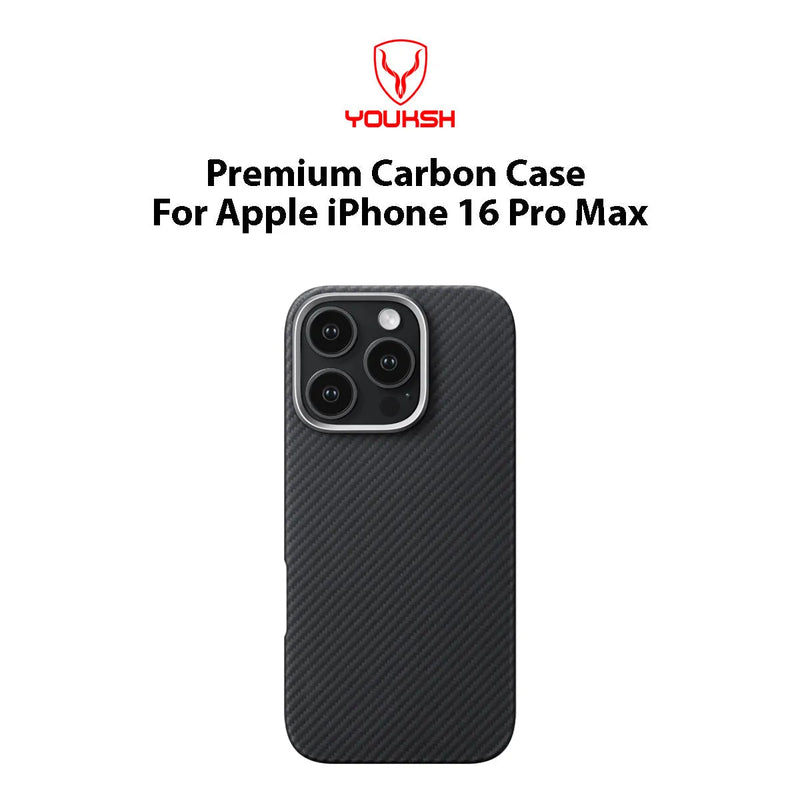 Youksh iPhone 15 Pro Max Carbon Fiber Case