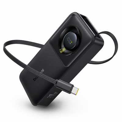 Baseus Free2Pull Power Bank with Retractable Cable 10000mAh 30W