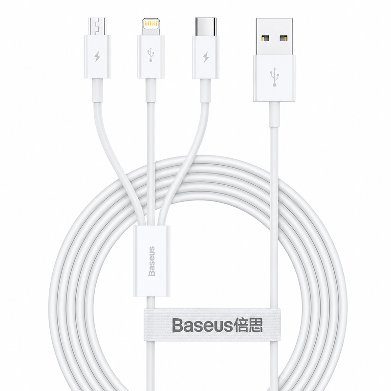 Baseus Superior Series 3-in-1 Fast Charging Data Cable