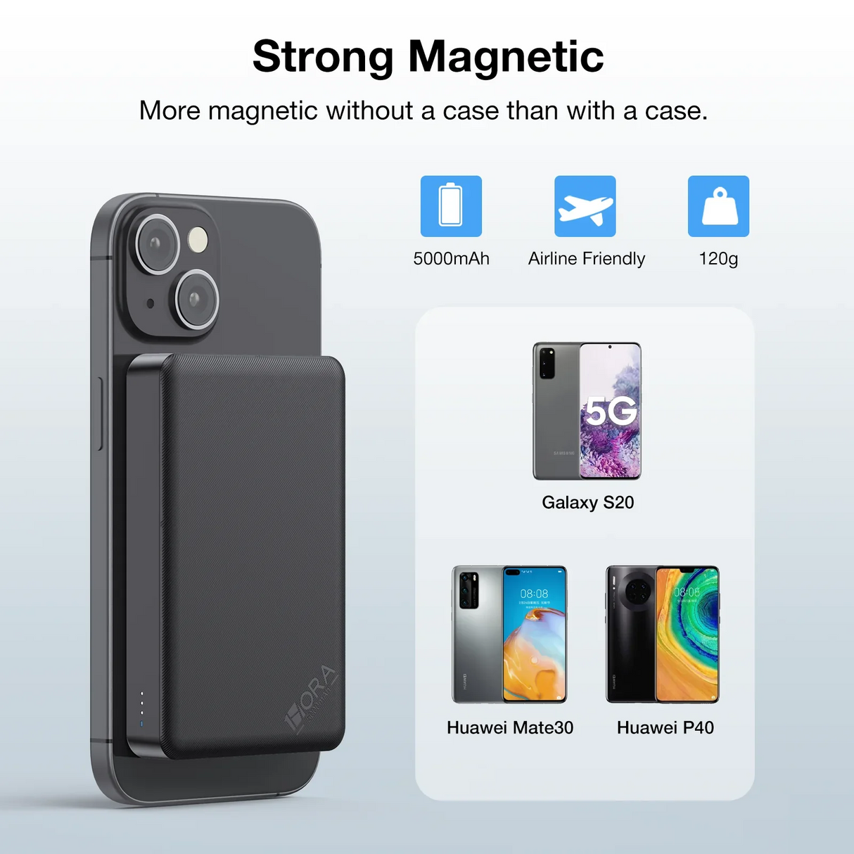 1Hora 5000mAh MagSafe Wireless Power Bank – GAR276