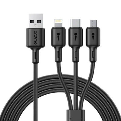Oraimo Duraline 3 1.2M 3A Cable Black – OCD-X93