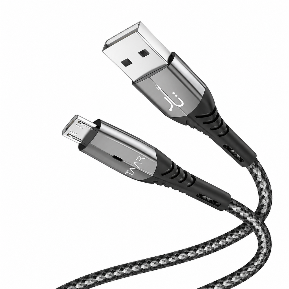 Taar Power Link USB A to Micro USB ( 3.3 ft, Nylon Braided)
