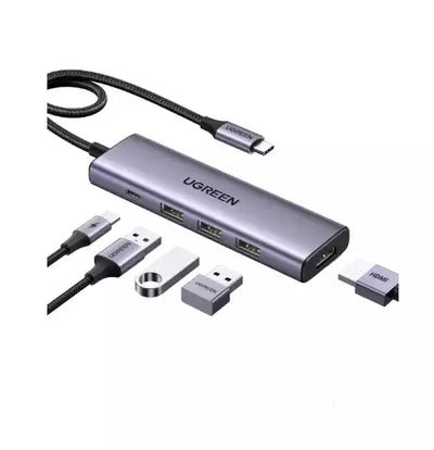 Ugreen 5-in-1 USB-C Hub (100W PD 4K@30Hz HDMI) – 15596