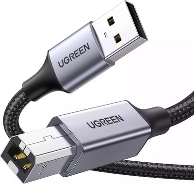Ugreen USB-A Male to USB-B 2.0 Printer Cable Alu Case with Braid 2m – 80803