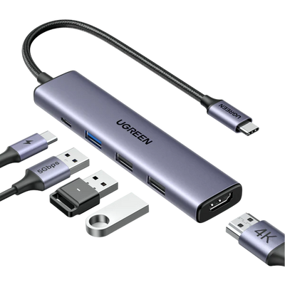 Ugreen USB C Hub 5 in 1 Multiport Adapter – 15495