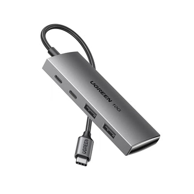 UGREEN USB C Hub Gen2 10Gbps 4 Ports USB 3.2 HUB with 2 USB-C 3.2 and 2 USB-A 3.2 – 30758