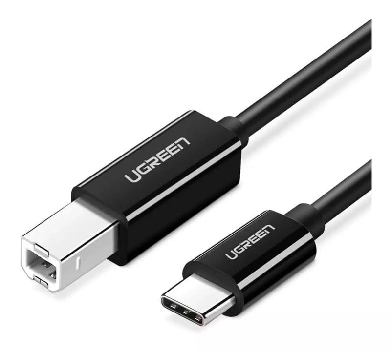 Ugreen USB-C 2.0 To USB-B 2.0 Print Cable Black 2M – 50446