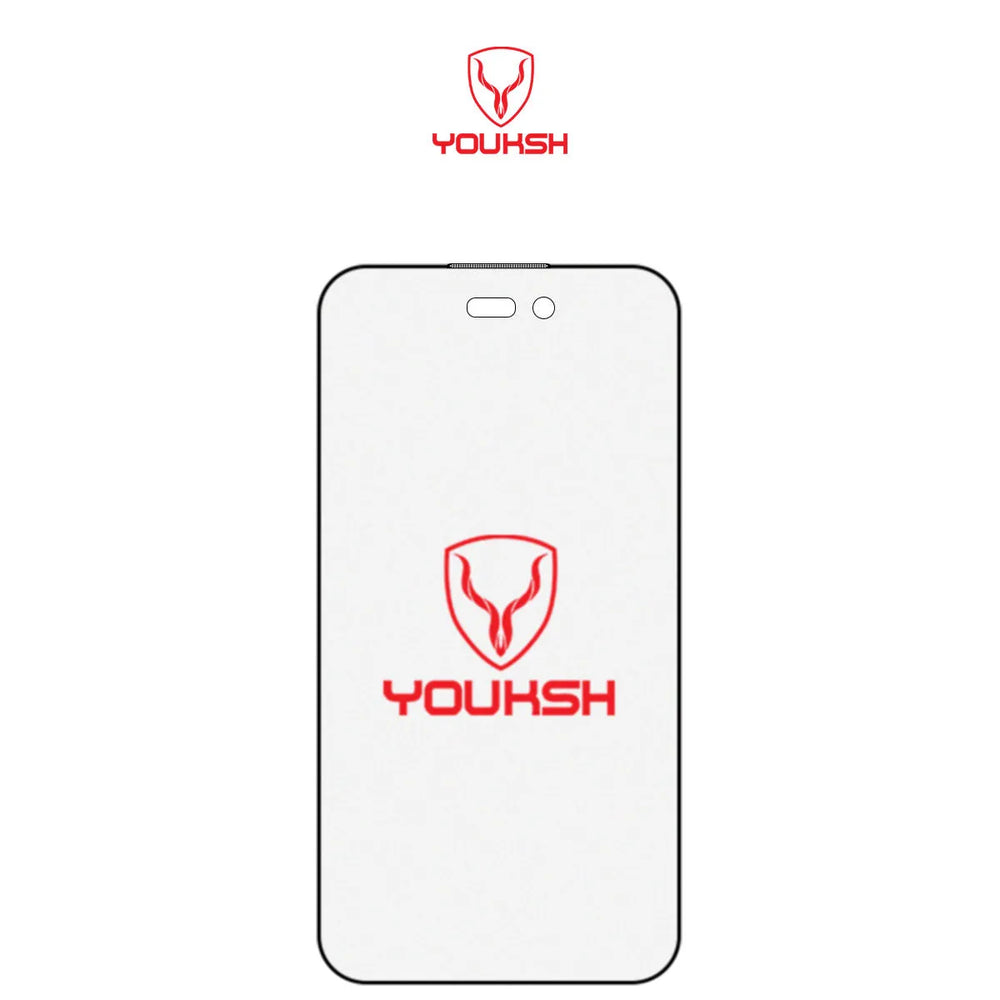 YOUKSH iPhone 17 Pro Matte Anti-Static Glass Protector
