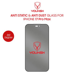 YOUKSH Apple iPhone 17 Pro Max 360 Degree Privacy Glass Protector - View 1 | TechAndExperts