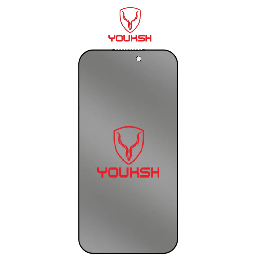 Youksh Privacy Glass Screen Protector for iPhone 17