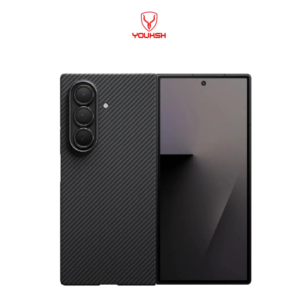 Youksh Z-Fold 7 Tactile Woven Carbon Thin Case