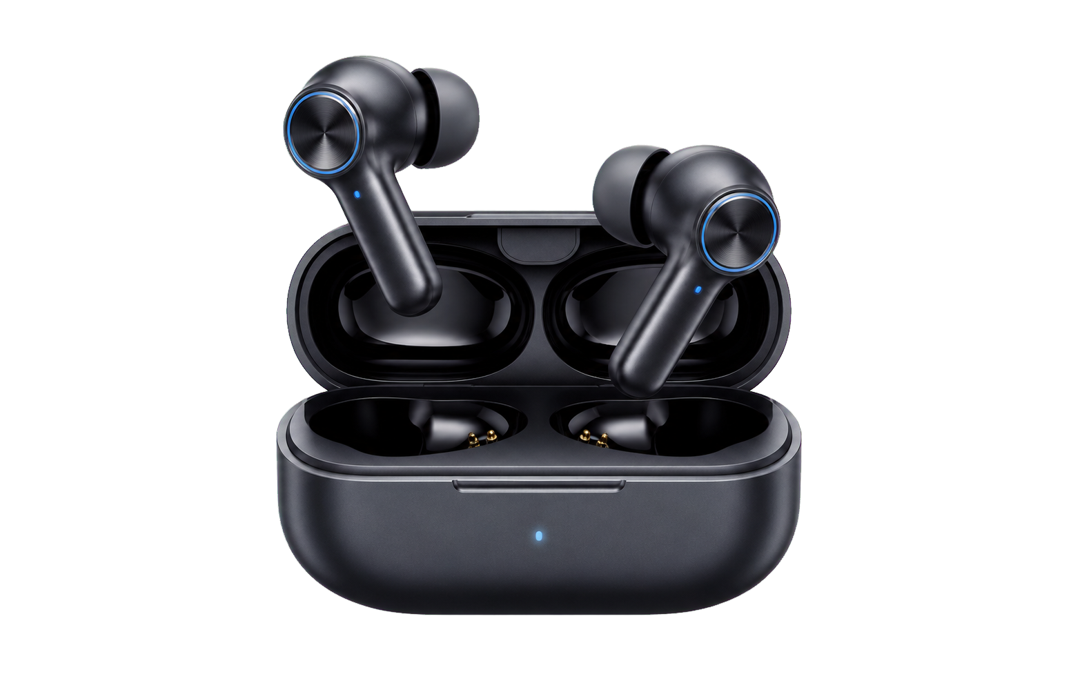 Wireless earbuds and charging case
