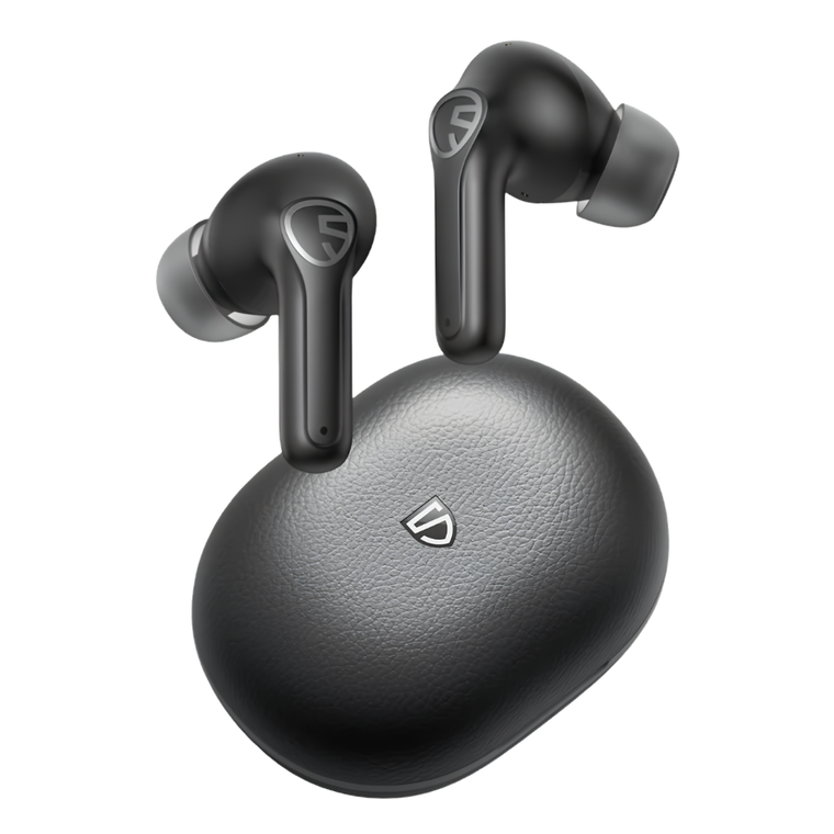 SoundPEATS T3 Pro wireless earbuds with open charging case