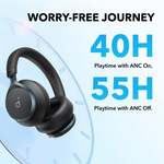 Anker Space One Headphones with Active Noise Cancellation & Bluetooth 5.3 - view 4