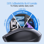 1HORA 2.4G Wireless Mouse Black – RAT001