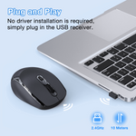 1HORA 2.4G Wireless Mouse Black – RAT001