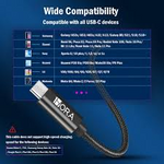 1Hora V8 Series 2.4A High Density Braided Data Cable USB-A To Type C 1M – CAB249