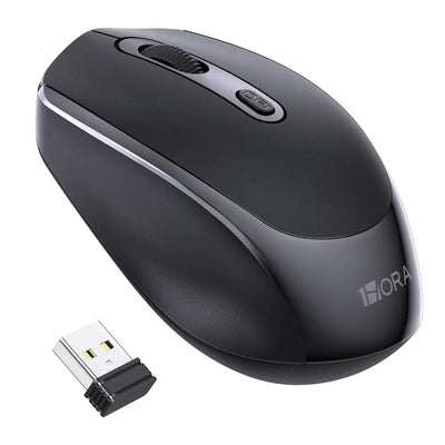 1HORA 2.4G Wireless Mouse Black – RAT001