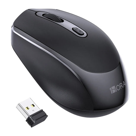 1HORA 2.4G Wireless Mouse Black – RAT001