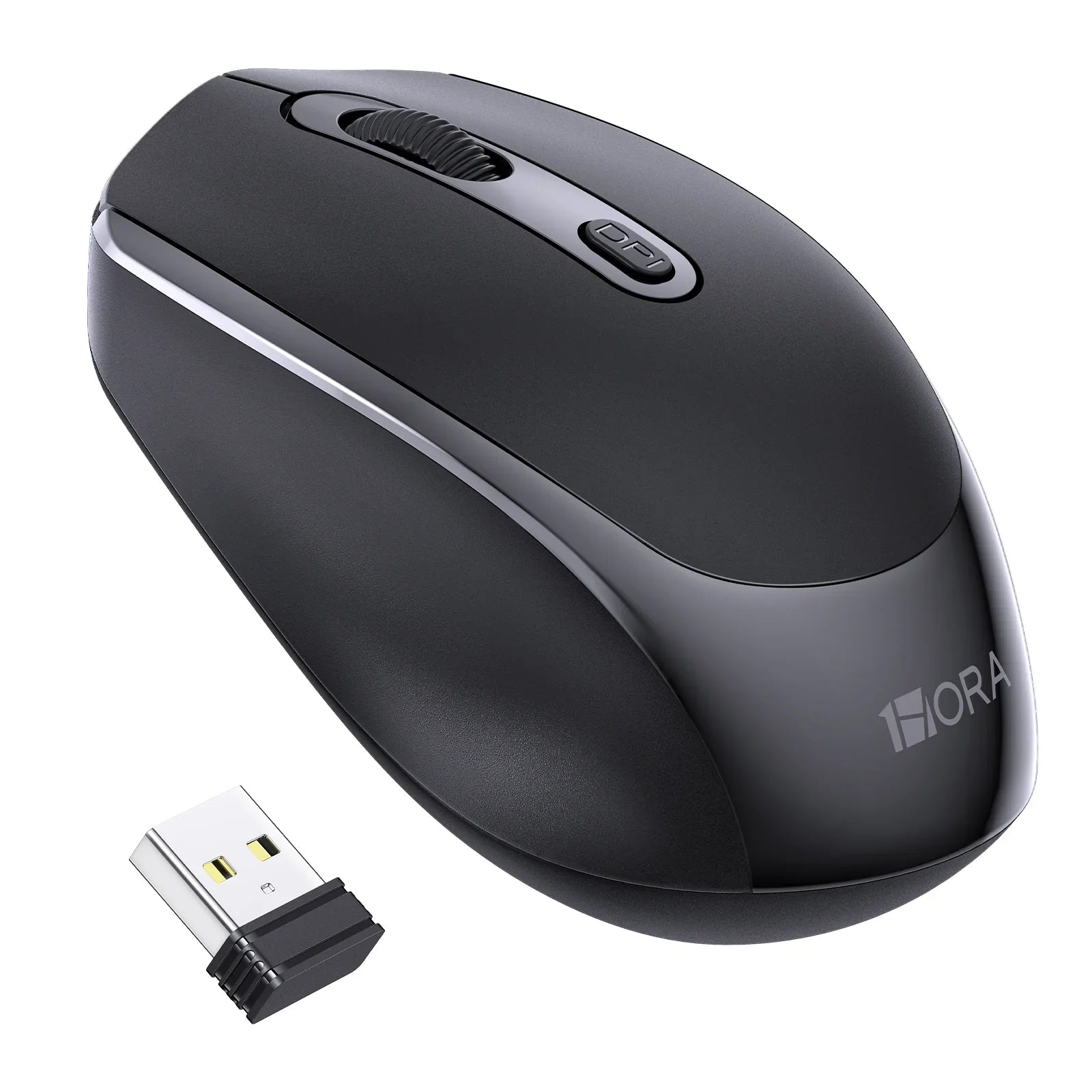 1HORA 2.4G Wireless Mouse Black – RAT001