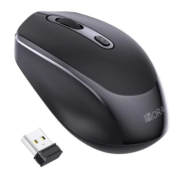 1HORA 2.4G Wireless Mouse Black – RAT001