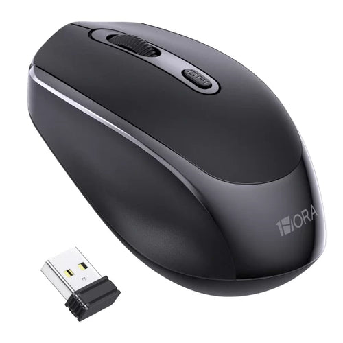 1HORA 2.4G Wireless Mouse Black – RAT001