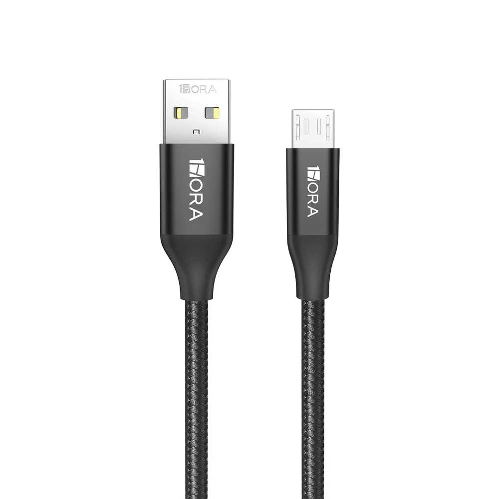 1Hora CAB248 USB-A to USB Micro-B Braided Cable 1m