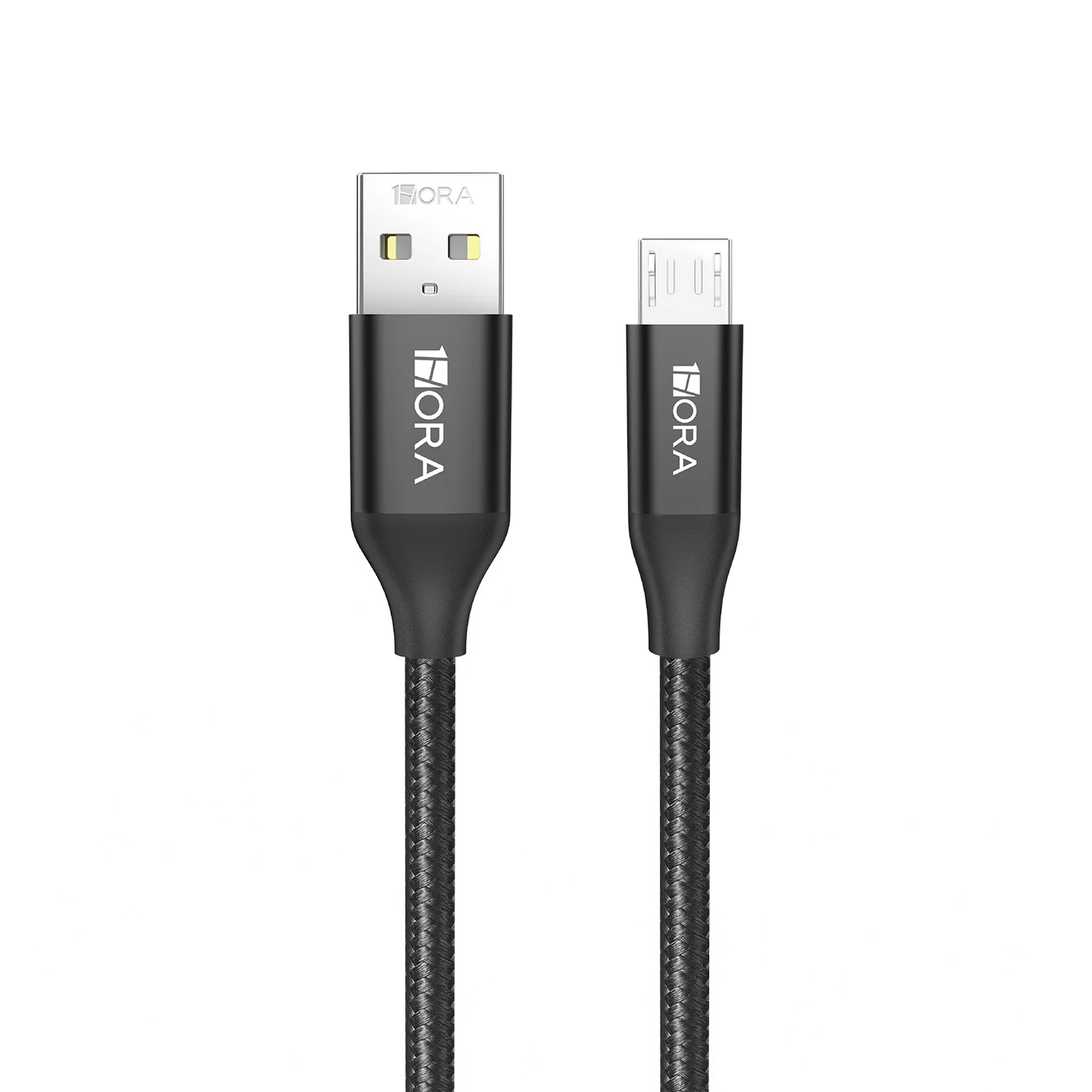 1Hora CAB248 USB-A to USB Micro-B Braided Cable 1m