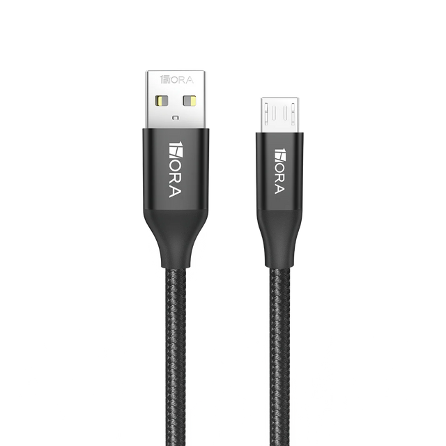 1Hora CAB248 USB-A to USB Micro-B Braided Cable 1m