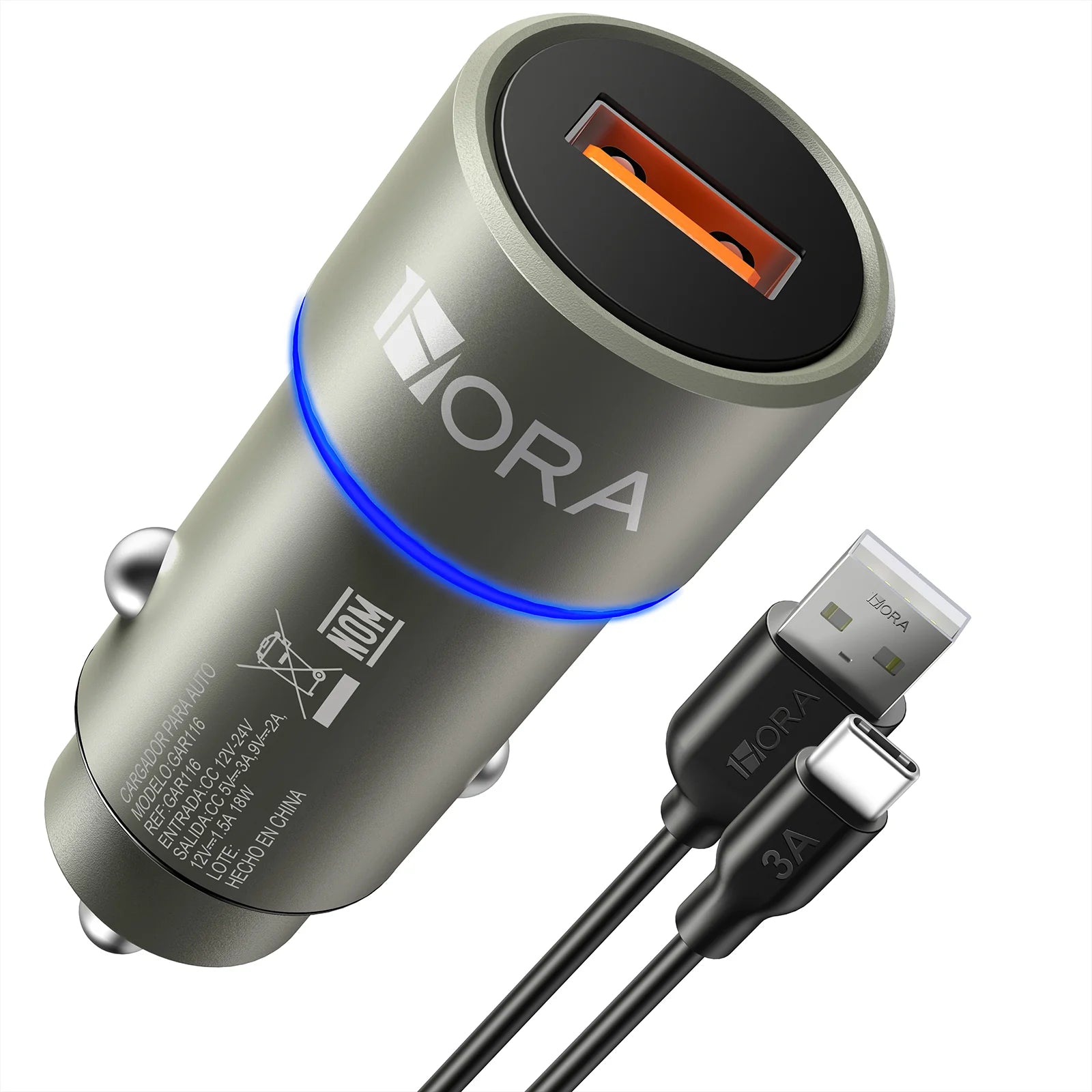 1Hora Fast Car Chager QC3.0 GAR116