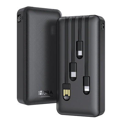 1Hora Powerbank Multi-Cable Charging Station with Built-in Flashlight – GAR159